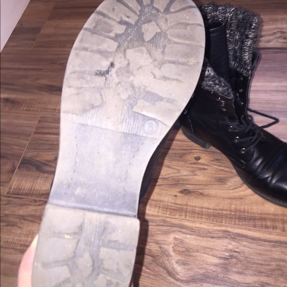 Black Combat Boots - Picture 4 of 4